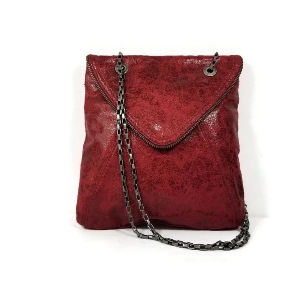 Matt & Nat Red Vegan Crossbody Shoulder Bag